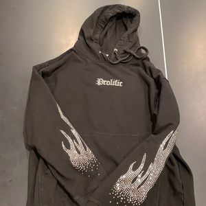 Prolific rhinestone hoodie